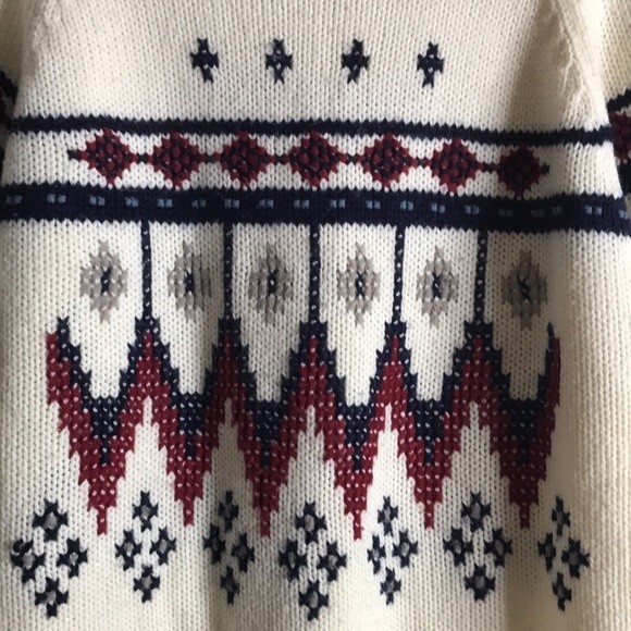 vtg gimbels cable knit pullover sweater 100% acrylic size XL cozy soft - Picture 5 of 12